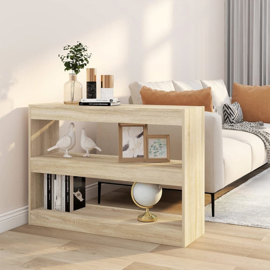 Boekenkast/Kamerscherm 100X30X72 Cm Sonoma Eikenkleurig
