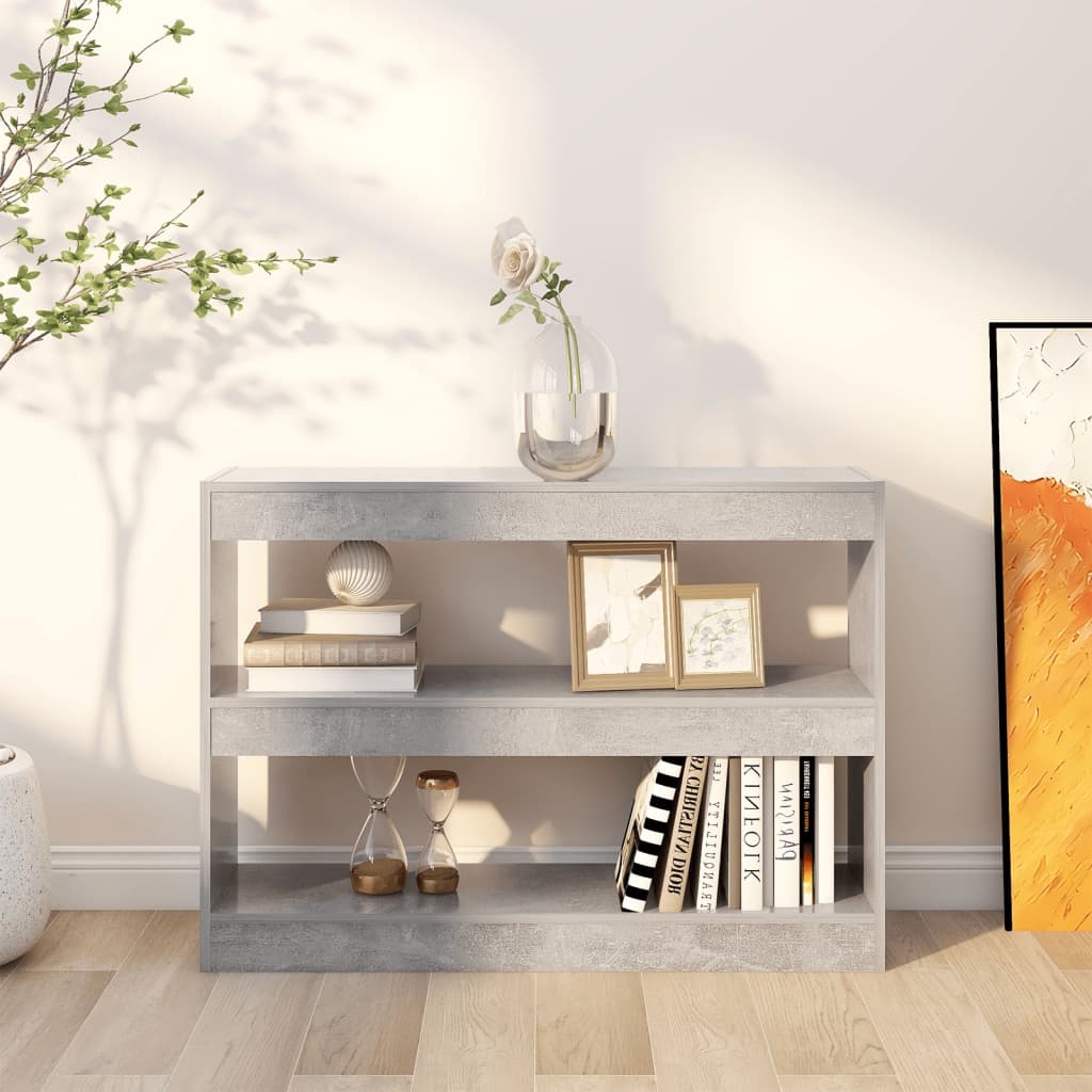 Boekenkast/Kamerscherm 100X30X72 Cm Betongrijs