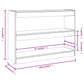 Boekenkast/Kamerscherm 100X30X72 Cm Betongrijs