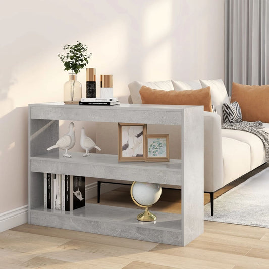 Boekenkast/Kamerscherm 100X30X72 Cm Betongrijs