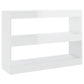 Boekenkast/Kamerscherm 100X30X72 Cm Hoogglans Wit