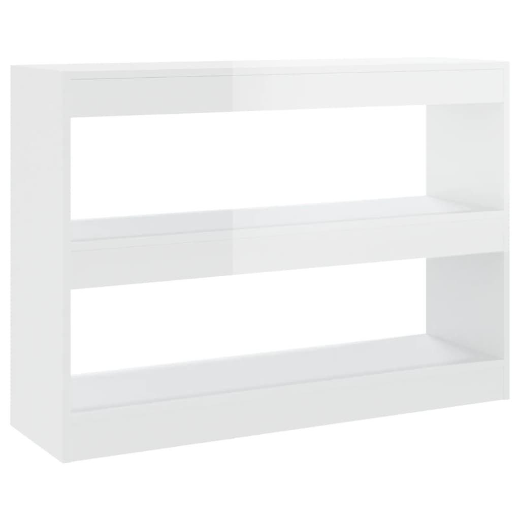 Boekenkast/Kamerscherm 100X30X72 Cm Hoogglans Wit