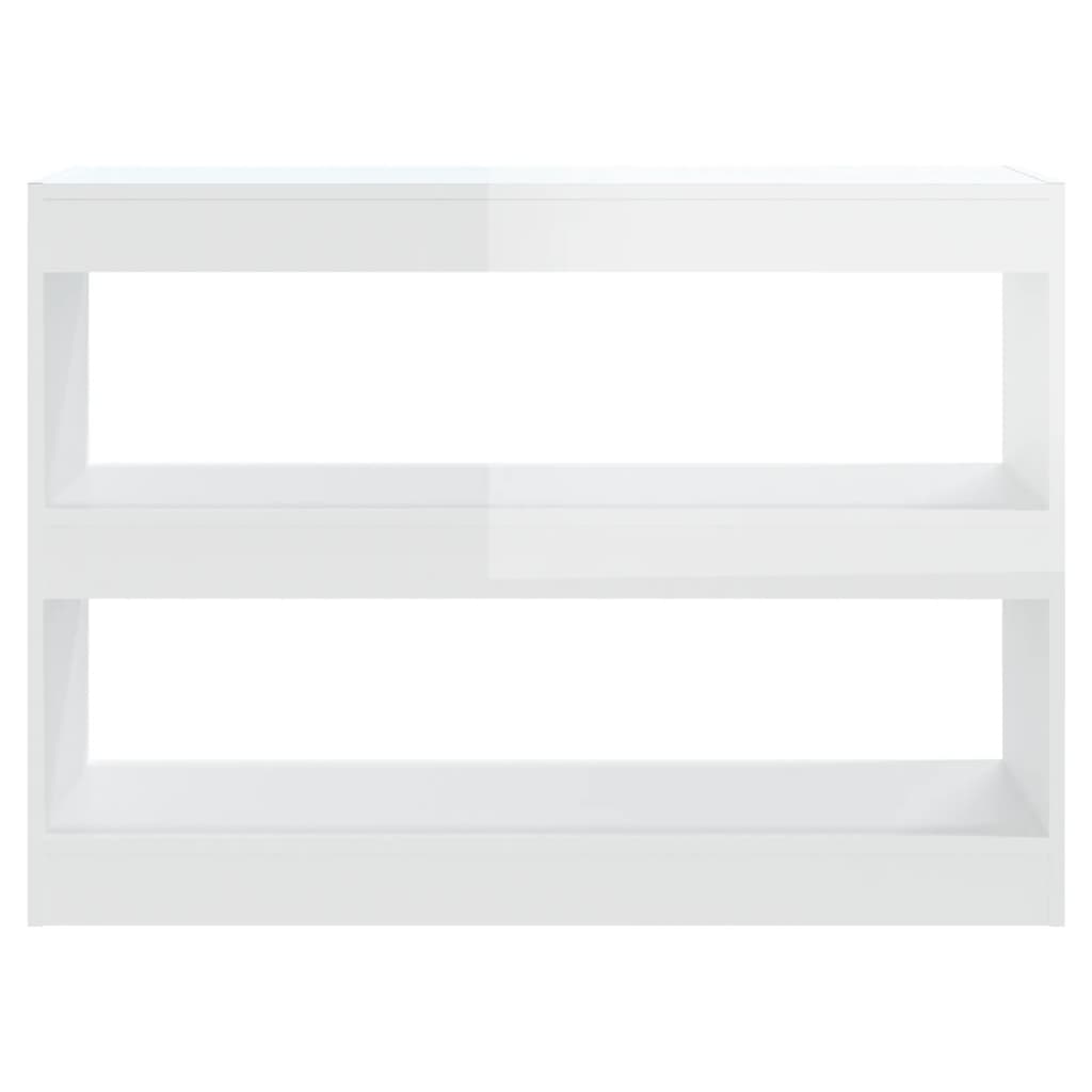 Boekenkast/Kamerscherm 100X30X72 Cm Hoogglans Wit