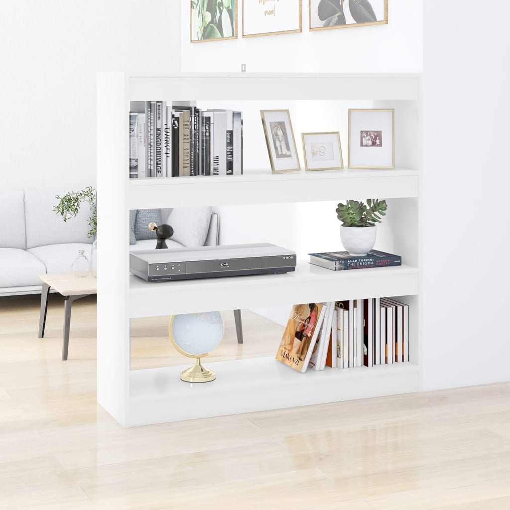 Boekenkast/Kamerscherm 100X30X103 Cm Wit