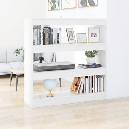 Boekenkast/Kamerscherm 100X30X103 Cm Wit
