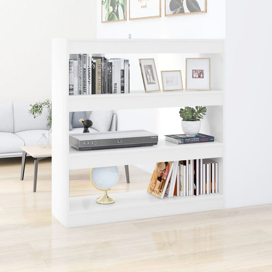 Boekenkast/Kamerscherm 100X30X103 Cm Wit