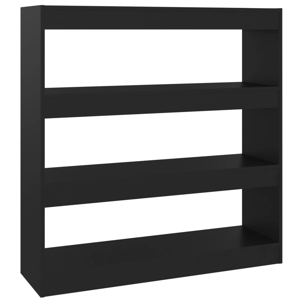 Boekenkast/Kamerscherm 100X30X103 Cm Zwart