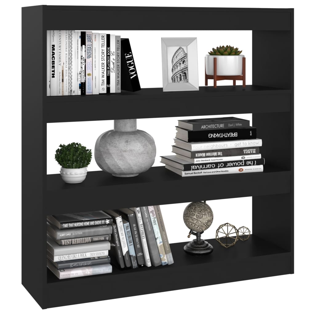 Boekenkast/Kamerscherm 100X30X103 Cm Zwart