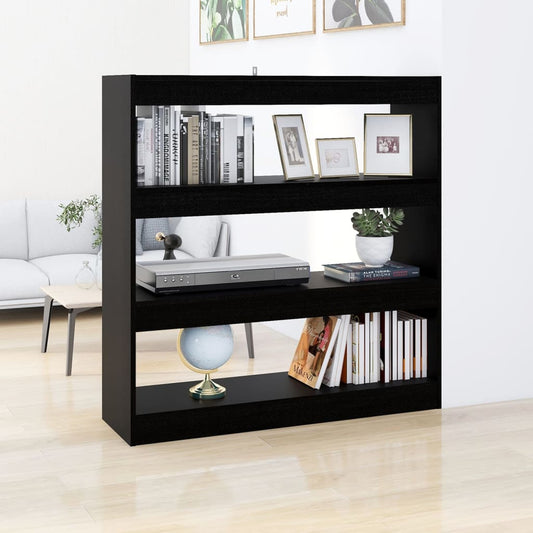Boekenkast/Kamerscherm 100X30X103 Cm Zwart