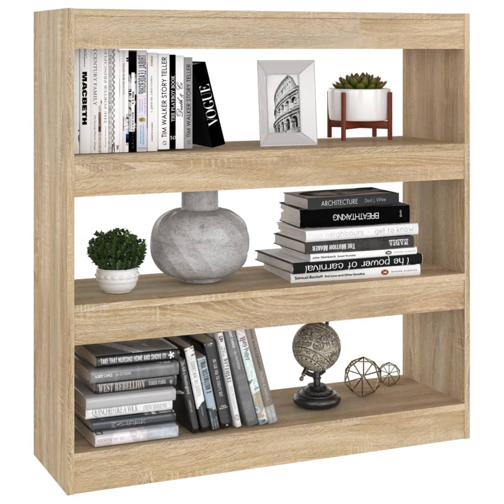 Boekenkast/Kamerscherm 100X30X103 Cm Sonoma Eikenkleurig