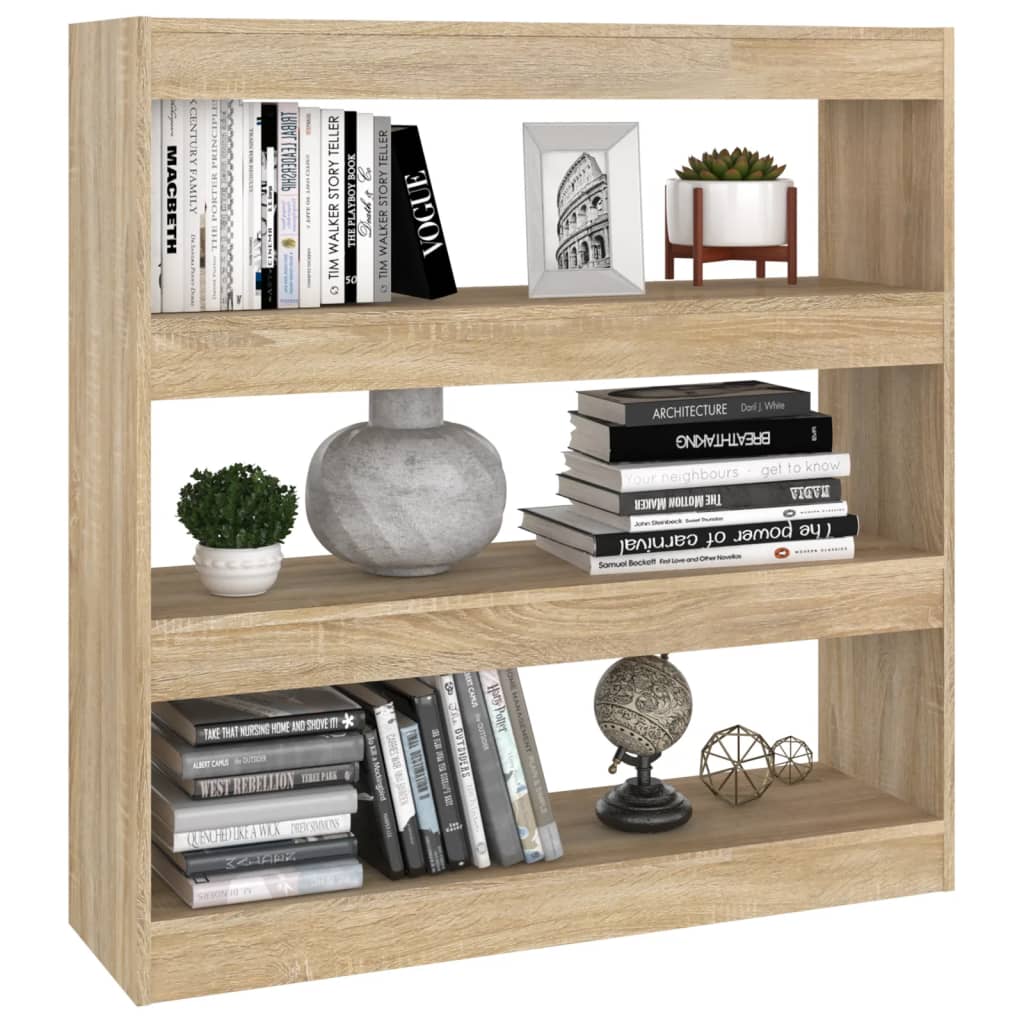 Boekenkast/Kamerscherm 100X30X103 Cm Sonoma Eikenkleurig