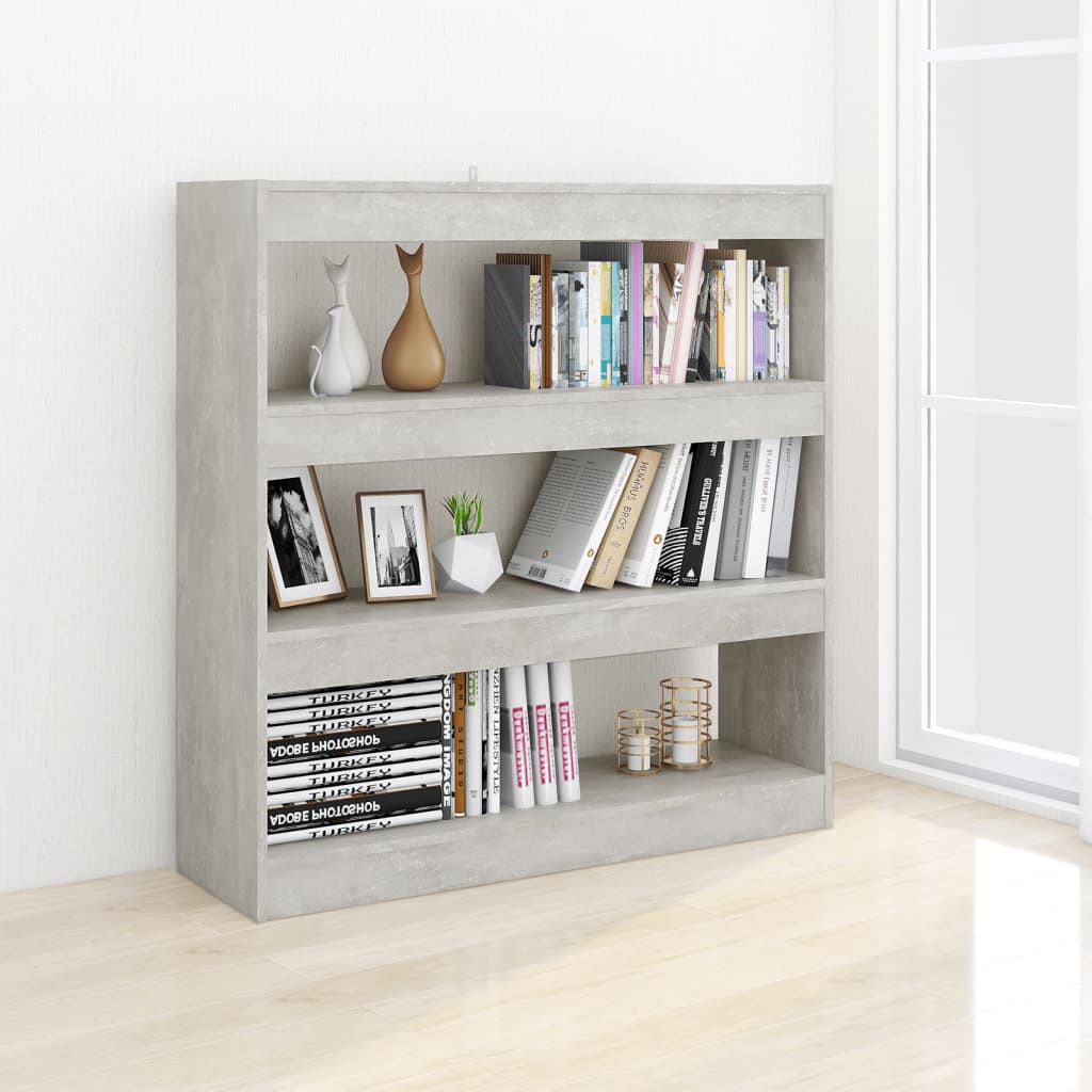 Boekenkast/Kamerscherm 100X30X103 Cm Betongrijs