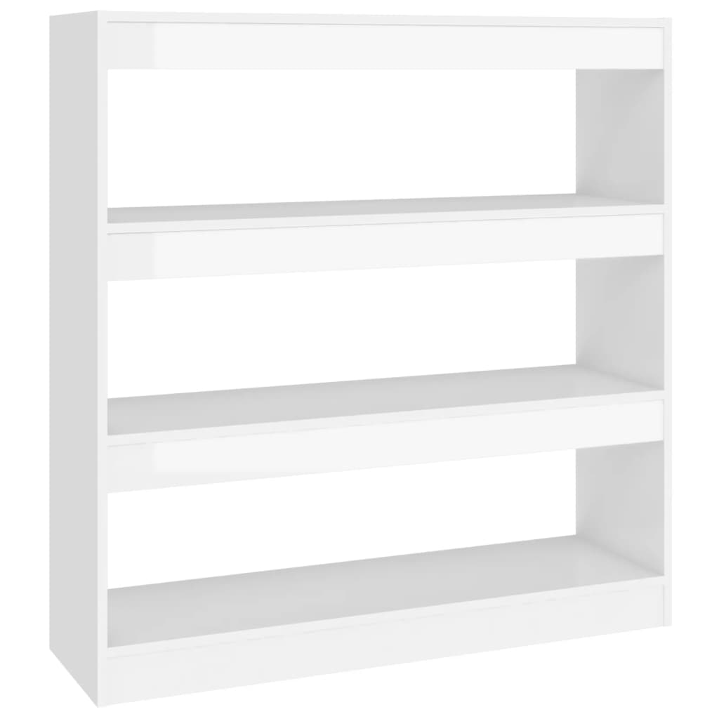 Boekenkast/Kamerscherm 100X30X103 Cm Hoogglans Wit