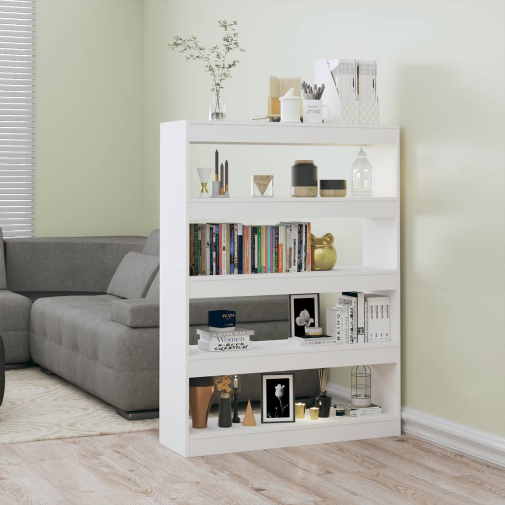 Boekenkast/Kamerscherm 100X30X135 Wit