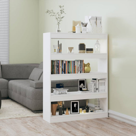 Boekenkast/Kamerscherm 100X30X135 Wit