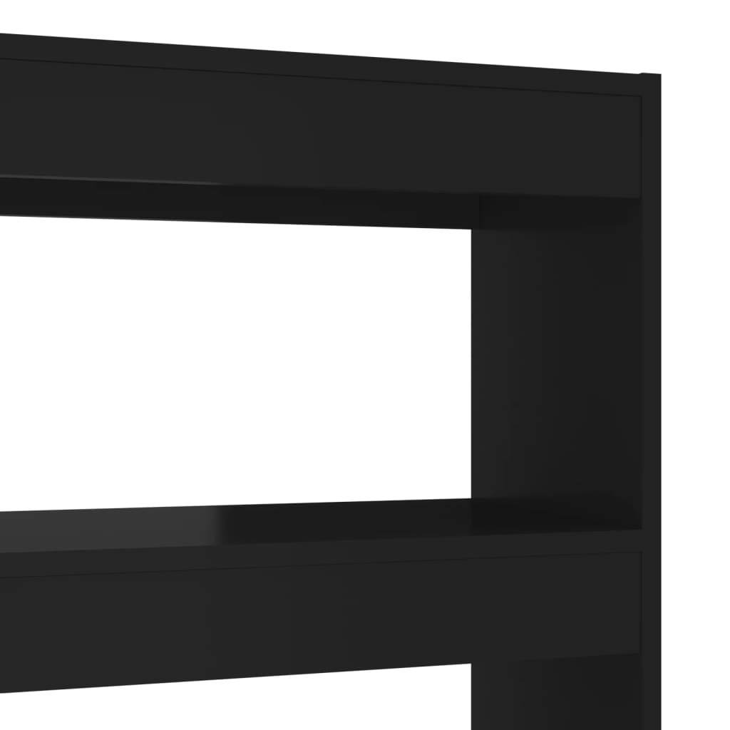 Boekenkast/Kamerscherm 100X30X135 Cm Zwart