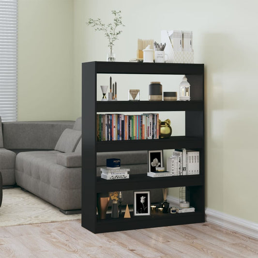 Boekenkast/Kamerscherm 100X30X135 Cm Zwart