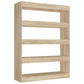 Boekenkast/Kamerscherm 100X30X135 Cm Sonoma Eikenkleurig