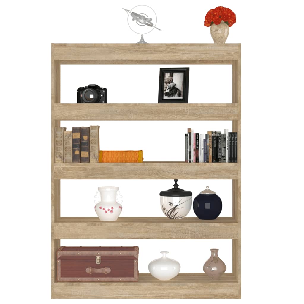 Boekenkast/Kamerscherm 100X30X135 Cm Sonoma Eikenkleurig