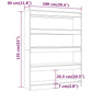 Boekenkast/Kamerscherm 100X30X135 Cm Sonoma Eikenkleurig