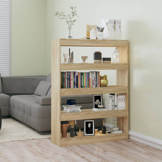 Boekenkast/Kamerscherm 100X30X135 Cm Sonoma Eikenkleurig