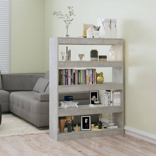 Boekenkast/Kamerscherm 100X30X135 Cm Betongrijs