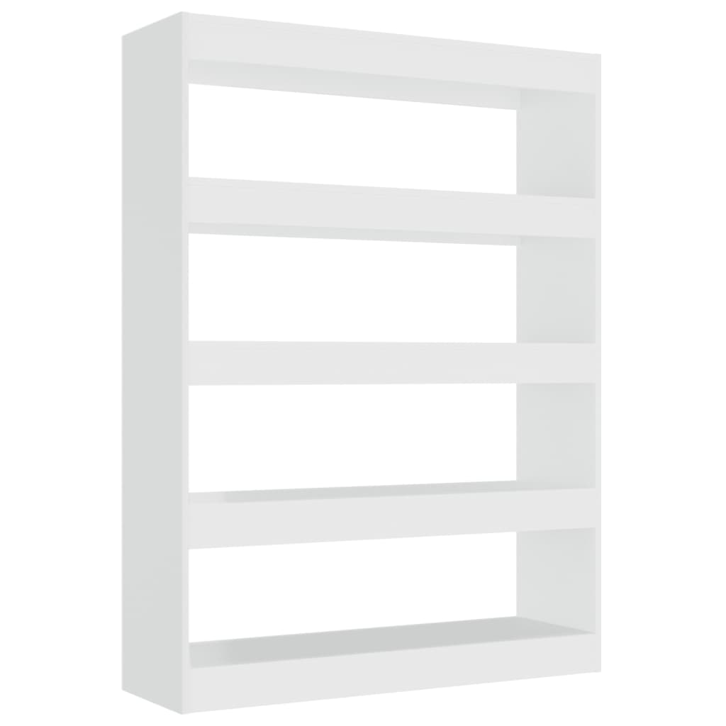 Boekenkast/Kamerscherm 100X30X135 Cm Hoogglans Wit