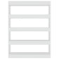 Boekenkast/Kamerscherm 100X30X135 Cm Hoogglans Wit