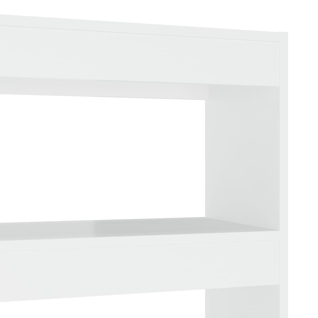 Boekenkast/Kamerscherm 100X30X135 Cm Hoogglans Wit