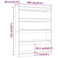 Boekenkast/Kamerscherm 100X30X135 Cm Hoogglans Wit