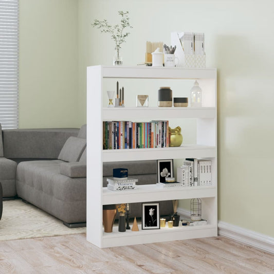 Boekenkast/Kamerscherm 100X30X135 Cm Hoogglans Wit