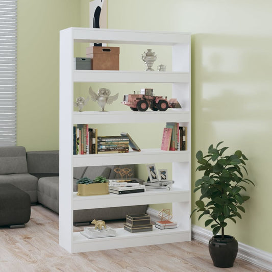 Boekenkast/Kamerscherm 100X30X166 Cm Wit