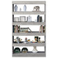 Boekenkast/Kamerscherm 100X30X166 Cm Betongrijs
