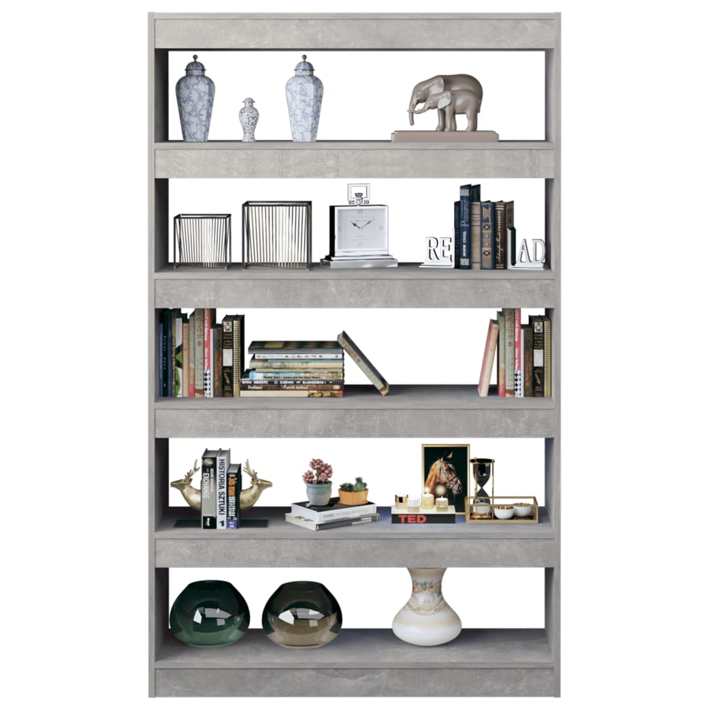 Boekenkast/Kamerscherm 100X30X166 Cm Betongrijs