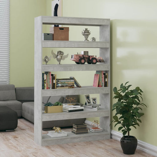 Boekenkast/Kamerscherm 100X30X166 Cm Betongrijs