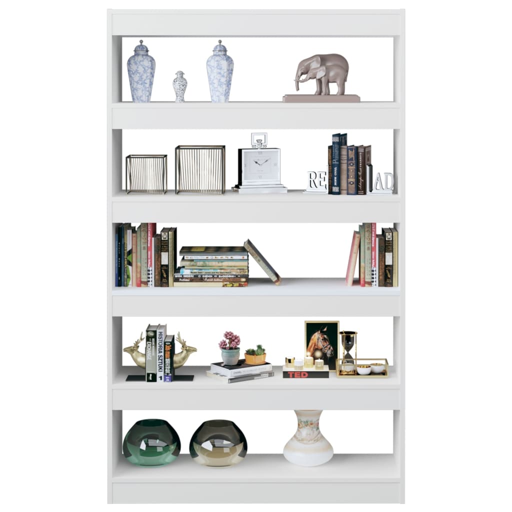Boekenkast/Kamerscherm 100X30X166 Cm Hoogglans Wit