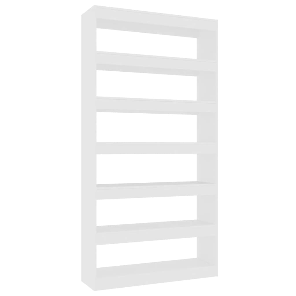 Boekenkast/Kamerscherm 100X30X198 Cm Bewerkt Hout Wit