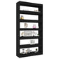 Boekenkast/Kamerscherm 100X30X198 Cm Bewerkt Hout Zwart