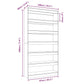 Boekenkast/Kamerscherm 100X30X198 Cm Bewerkt Hout Zwart