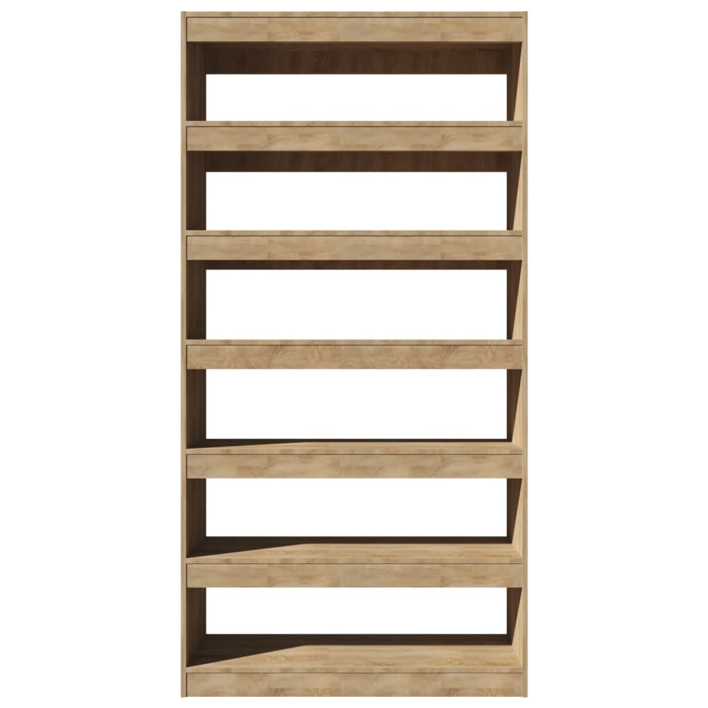 Boekenkast/Kamerscherm 100X30X198 Cm Bewerkt Hout Sonoma Eiken