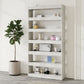 Boekenkast/Kamerscherm 100X30X198 Cm Bewerkt Hout Betongrijs