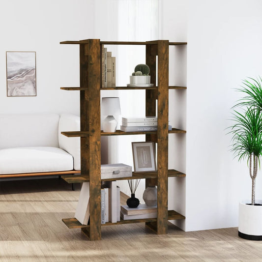Boekenkast/Kamerscherm 100X30X160 Cm Gerookt Eikenkleurig
