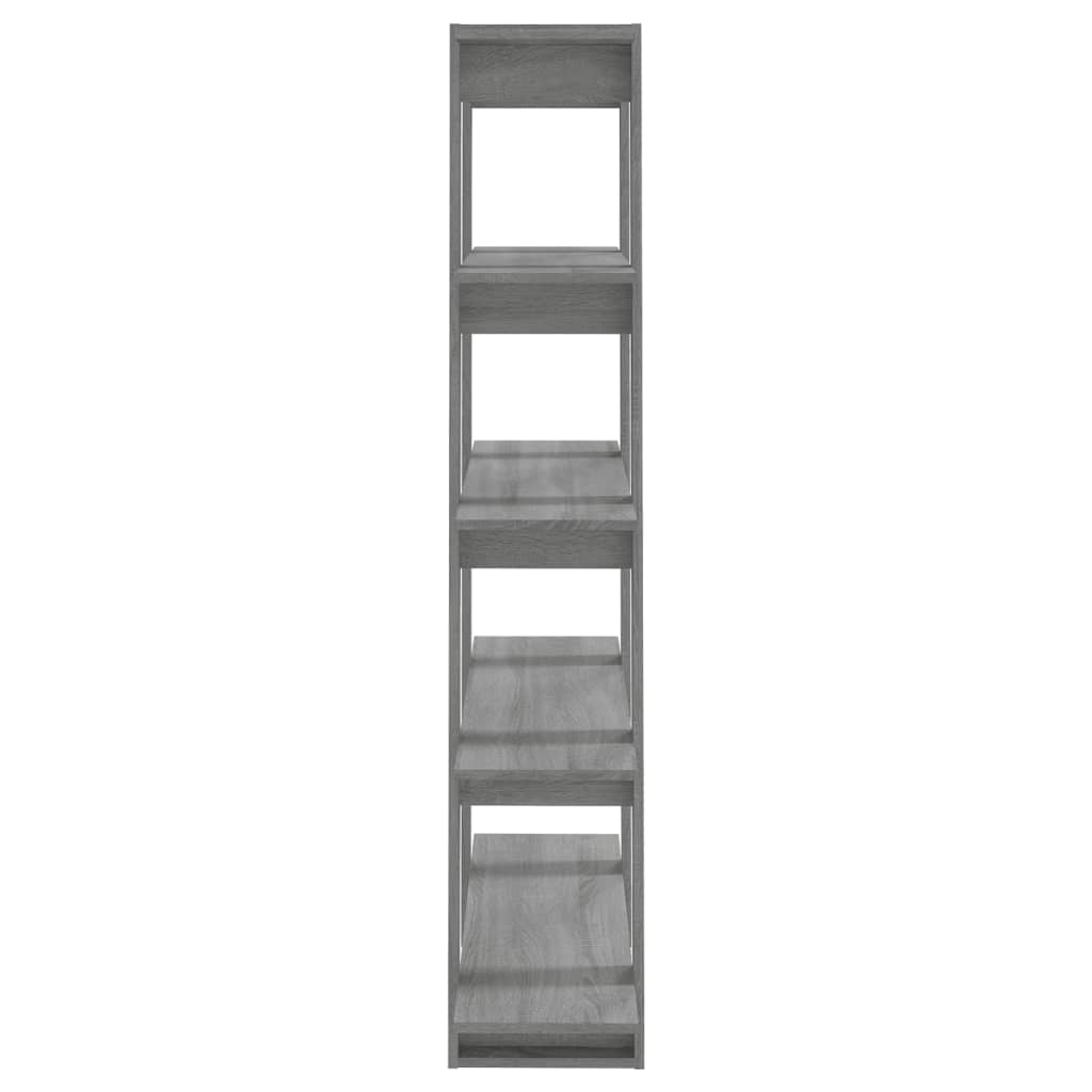 Boekenkast/Kamerscherm 100X30X160 Cm Grijs Sonoma Eikenkleurig