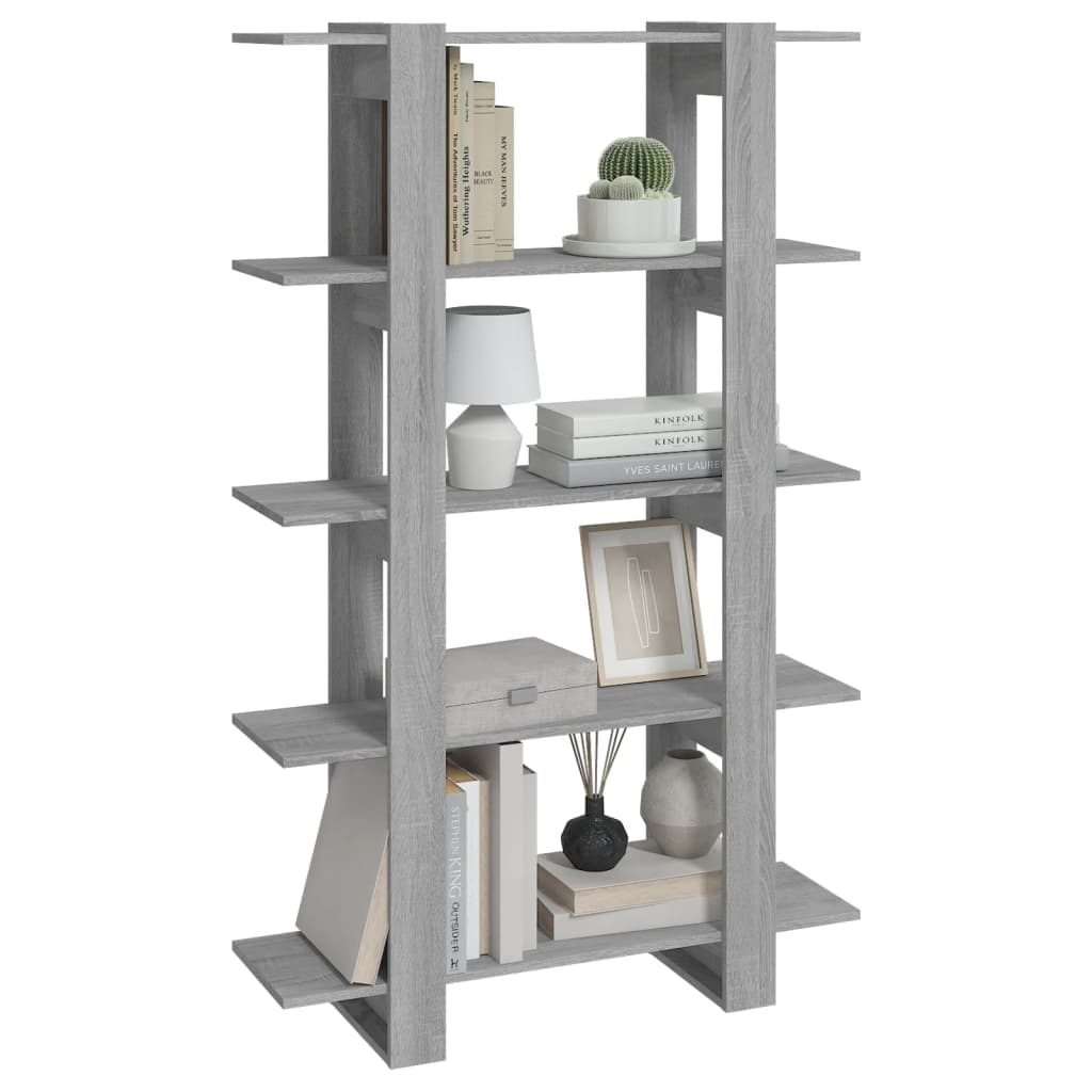 Boekenkast/Kamerscherm 100X30X160 Cm Grijs Sonoma Eikenkleurig