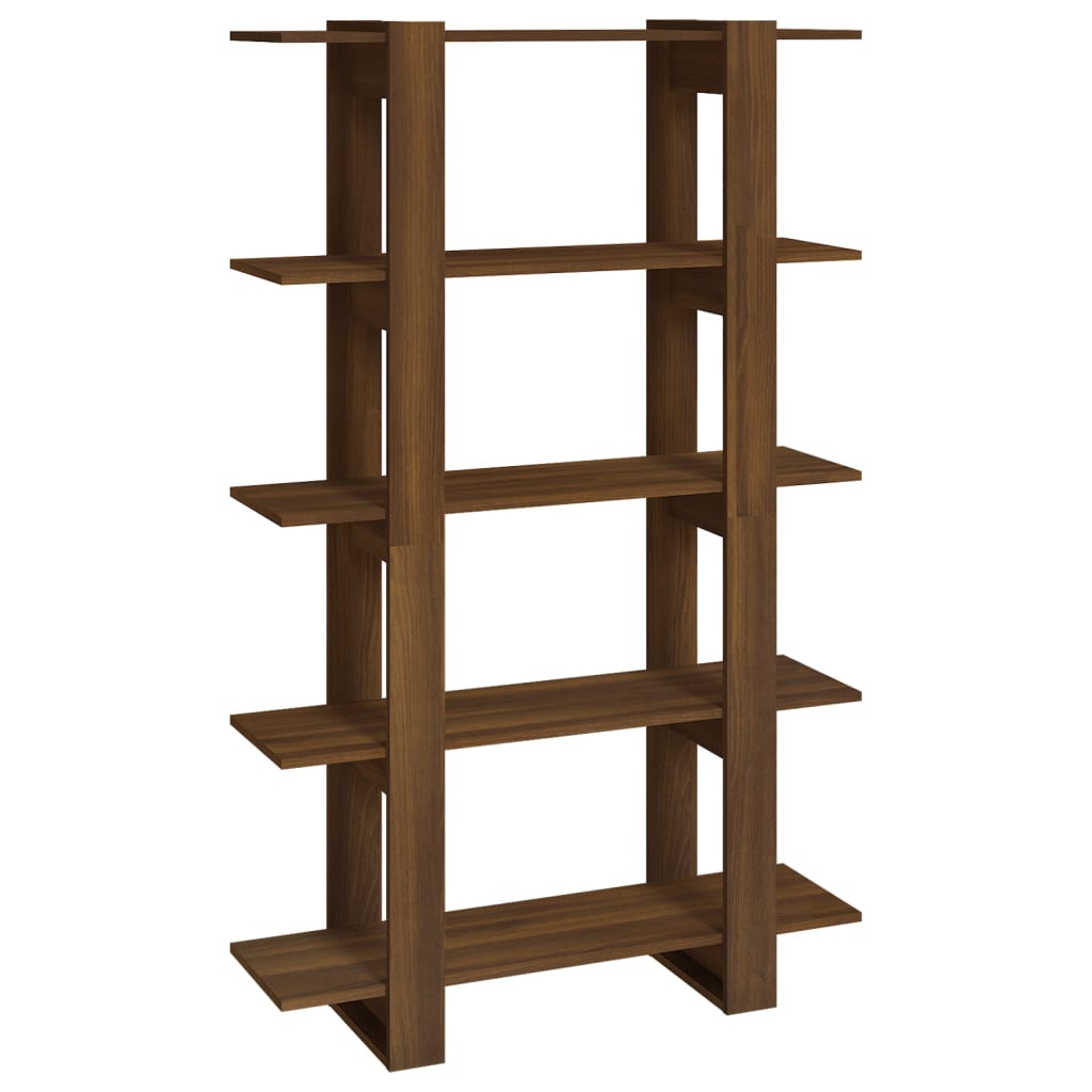 Boekenkast/Kamerscherm 100X30X160 Cm Bruineikenkleurig