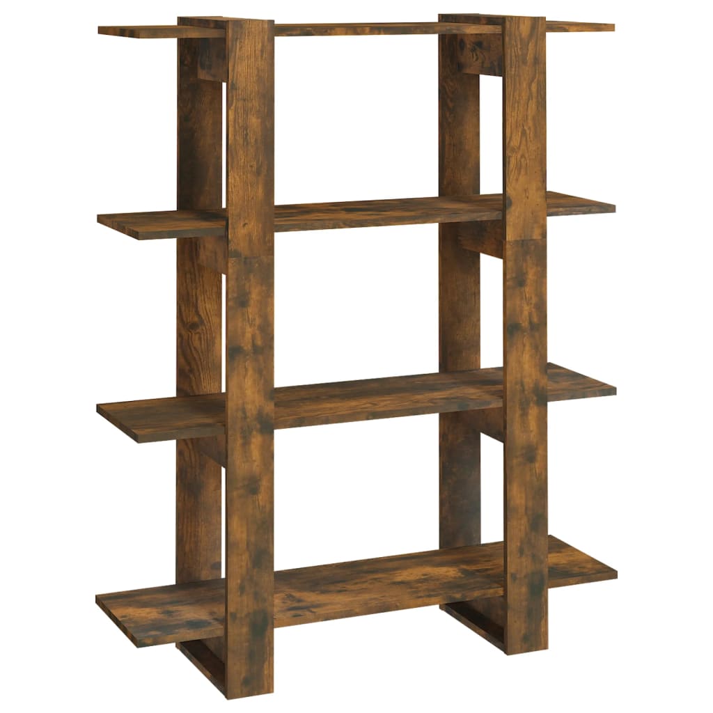 Boekenkast/Kamerscherm 100X30X123,5 Cm Gerookt Eikenkleurig