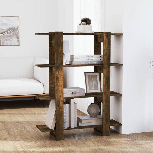 Boekenkast/Kamerscherm 100X30X123,5 Cm Gerookt Eikenkleurig