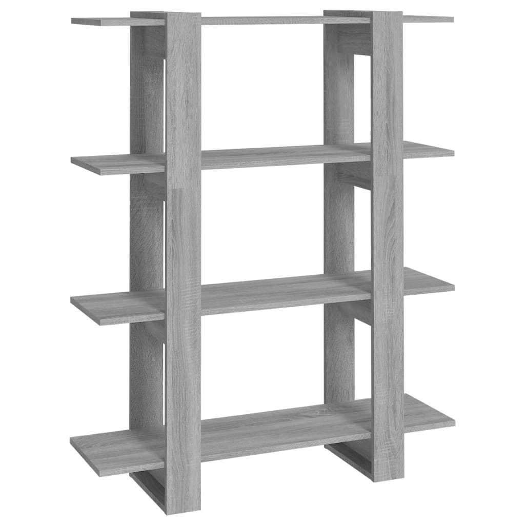 Boekenkast/Kamerscherm 100X30X123,5 Cm Grijs Sonoma Eiken