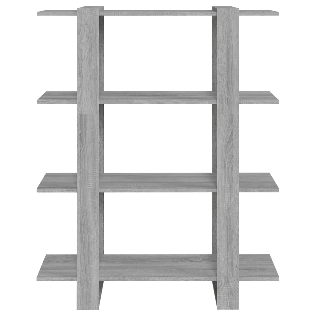 Boekenkast/Kamerscherm 100X30X123,5 Cm Grijs Sonoma Eiken