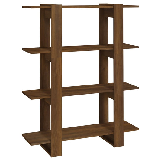 Boekenkast/Kamerscherm 100X30X123,5 Cm Bruineikenkleurig